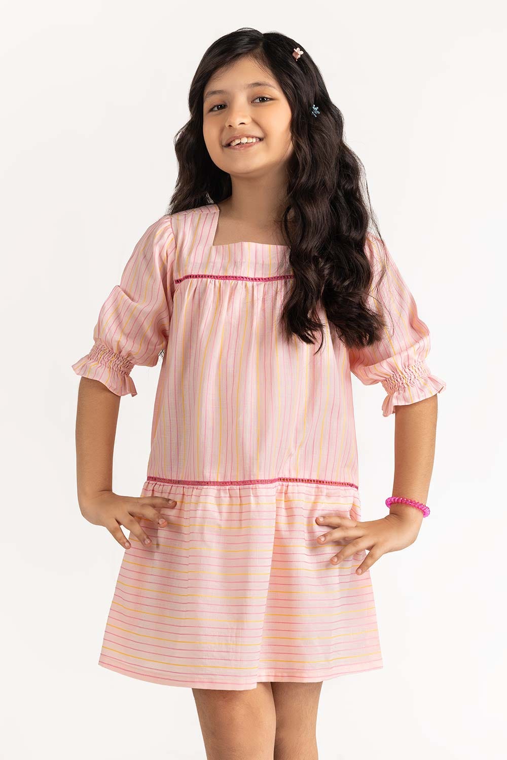 Junior Girl Pink Dress 231-414-211