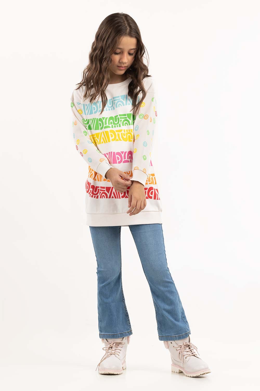 Junior Girl Tribal Colorful Sweatshirt 224-412-008