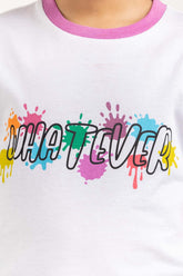 Junior Girl White T-Shirt 231-413-021