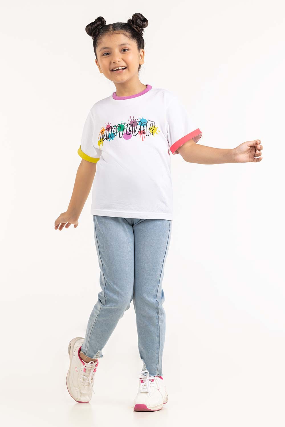 Junior Girl White T-Shirt 231-413-021