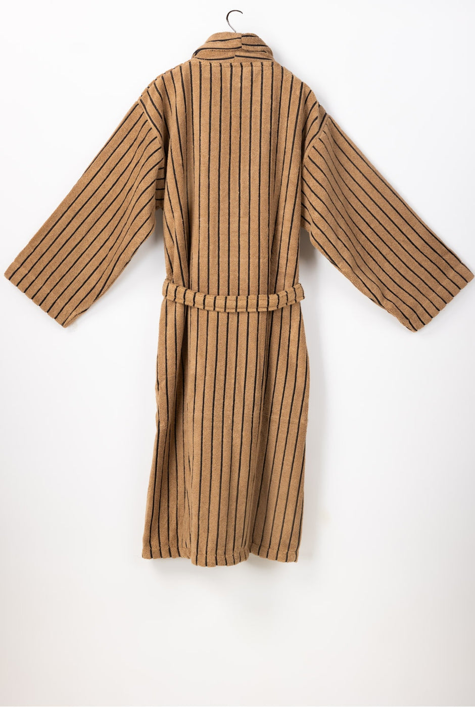Khaki Striped Bathrobe