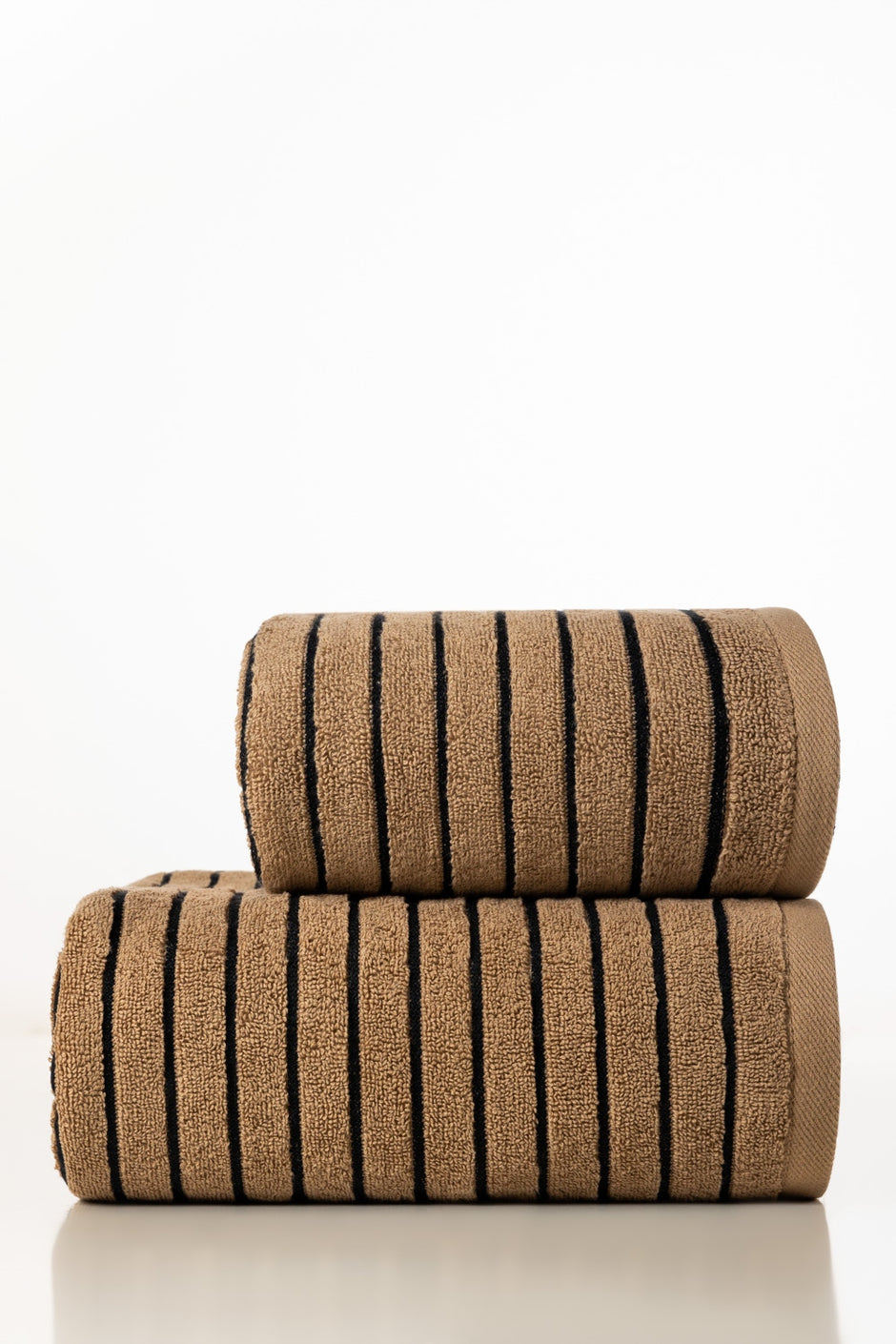 Khaki Striped Towel