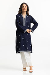 Chambray Embroidered Shirt KJ-43154