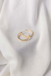 Gold C Hoop Earings IFA-ER-007