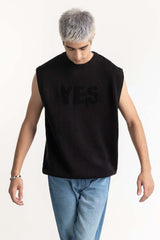 Knit Vest With Patch 224-111-070 Knit Vest With Patch 224-111-070