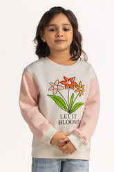 Junior Girls Printed Sweatshirt KG-SWS-WS24-003