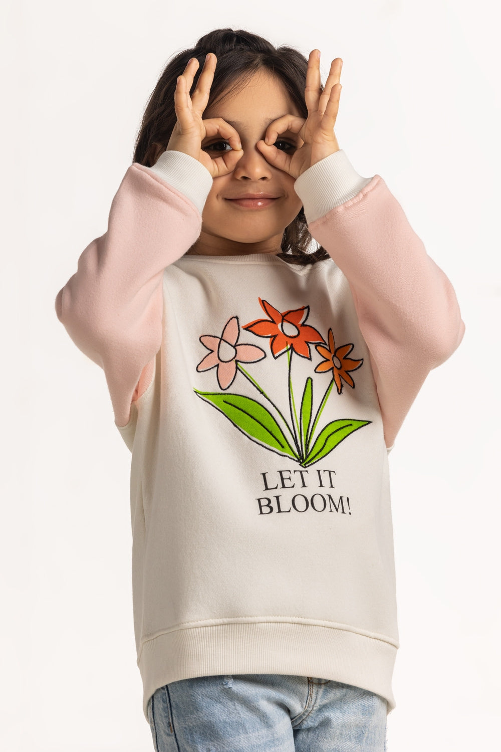 Junior Girls Printed Sweatshirt KG-SWS-WS24-003
