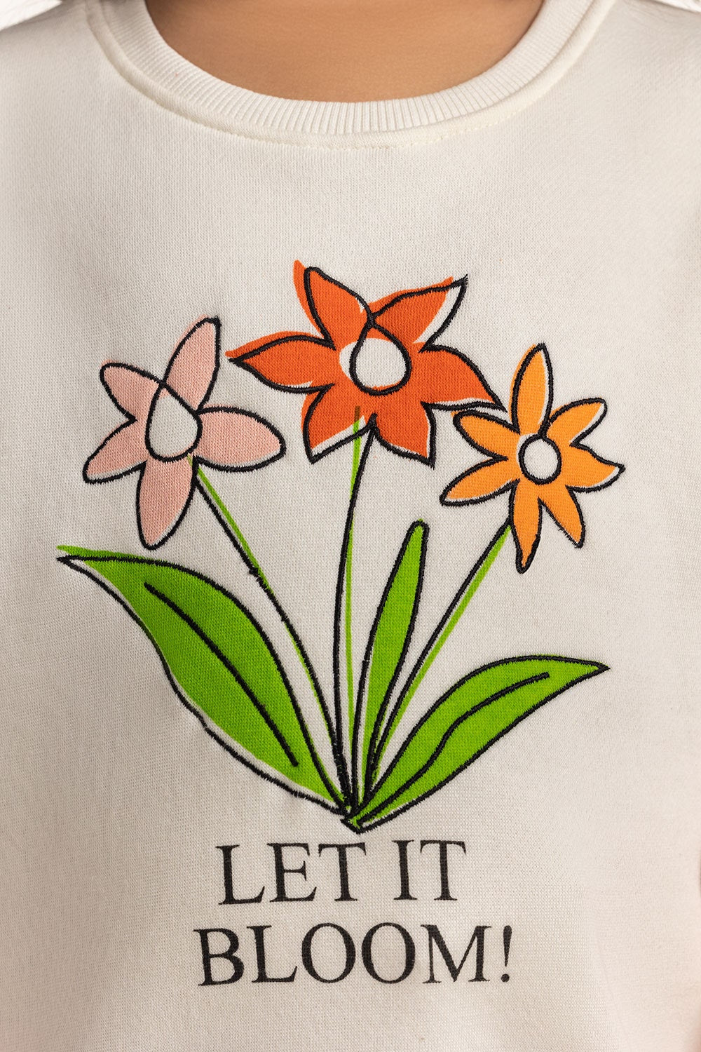 Junior Girls Printed Sweatshirt KG-SWS-WS24-003