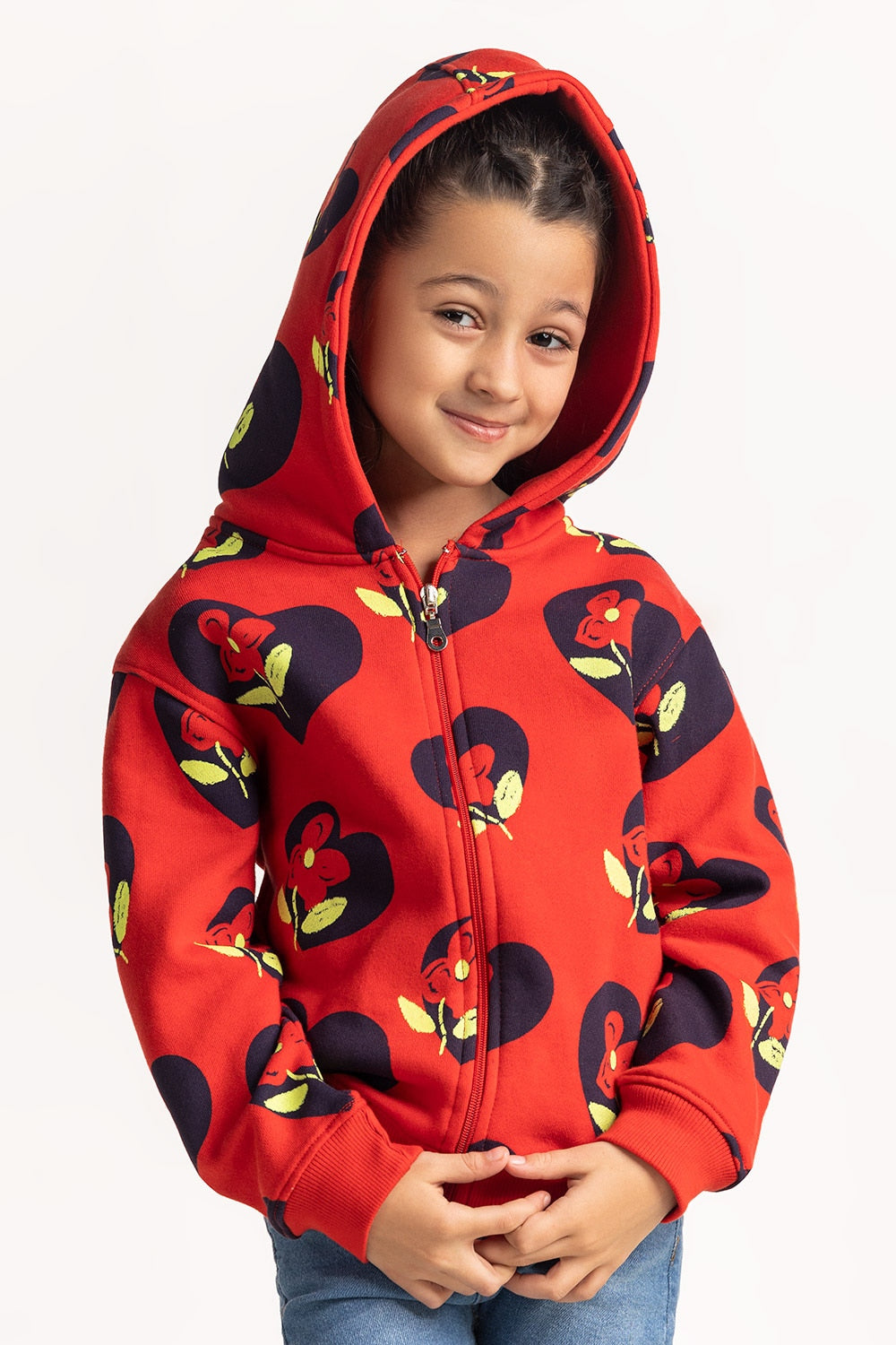 Toddler Girls Printed Sweatshirt KG-HDZ-WS24-008