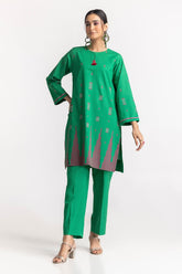 Chambray Block Printed Co-Ord Set KST-43017