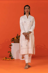 Cambric Embroidered Co-Ord Set KST-43093