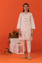 Cambric Embroidered Co-Ord Set KST-43095