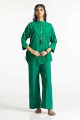 Dobby Dyed Embellished Shirt And Trouser KST-43326