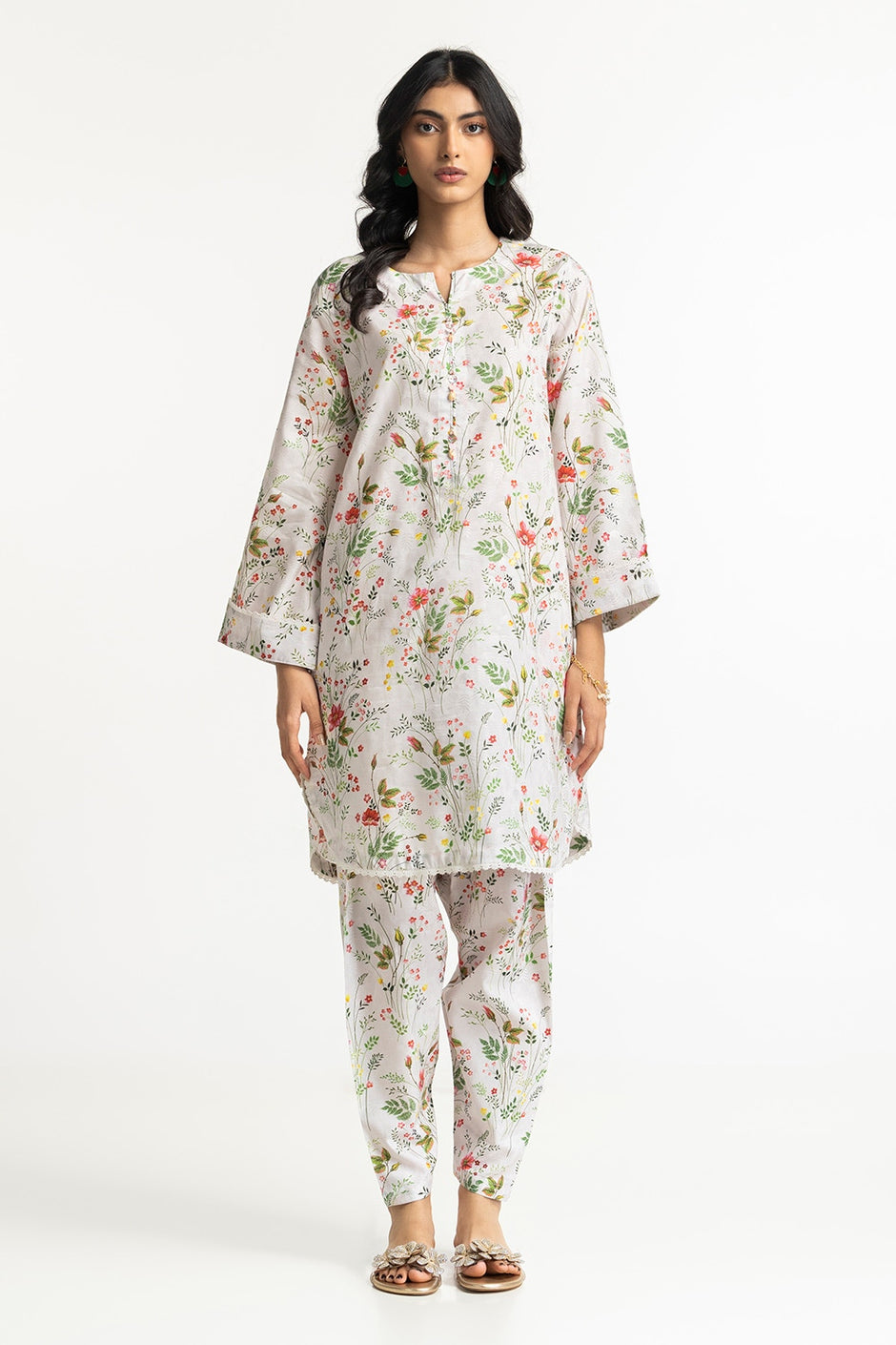 Cotton Viscose Printed Co-Ord Set KST-43360
