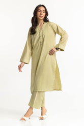Lurex Jacquard Embellished Shirt And Trouser KST-43387