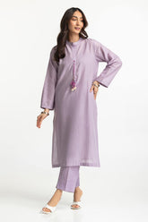 Lurex Jacquard Embellished Shirt And Trouser KST-43388