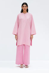 Lurex Embellished Shirt And Trouser KST-43483