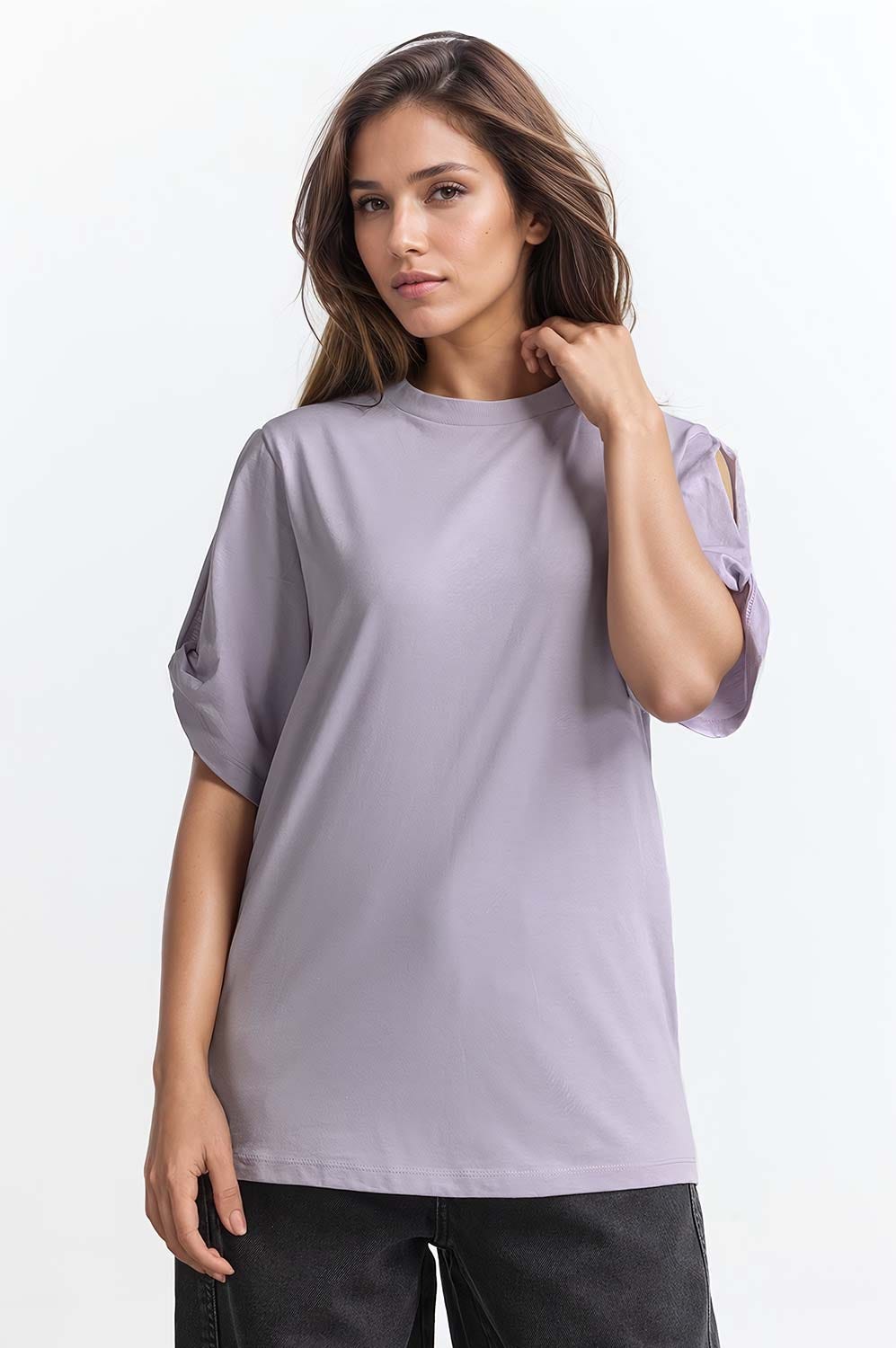 Lavender Basic Top WM-KTP-SS24-054
