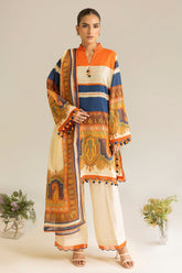 3 Piece Unstitched Printed Lawn Suit ML-42031