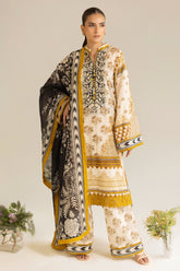 3 Piece Unstitched Printed Lawn Suit ML-52007