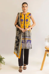 3 Piece Unstitched Printed Lawn Suit ML-52011