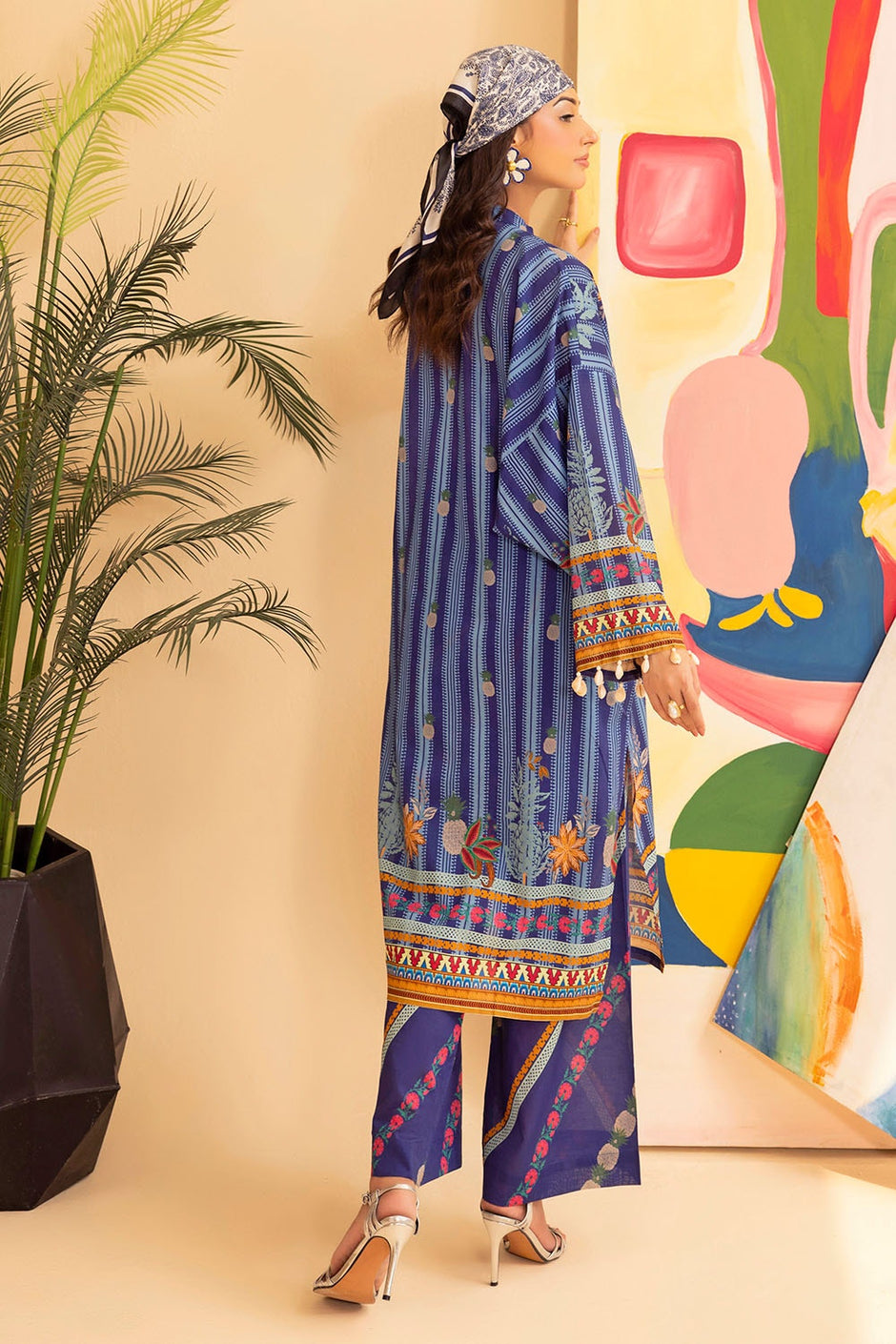 2 Piece Unstitched Printed Lawn Suit