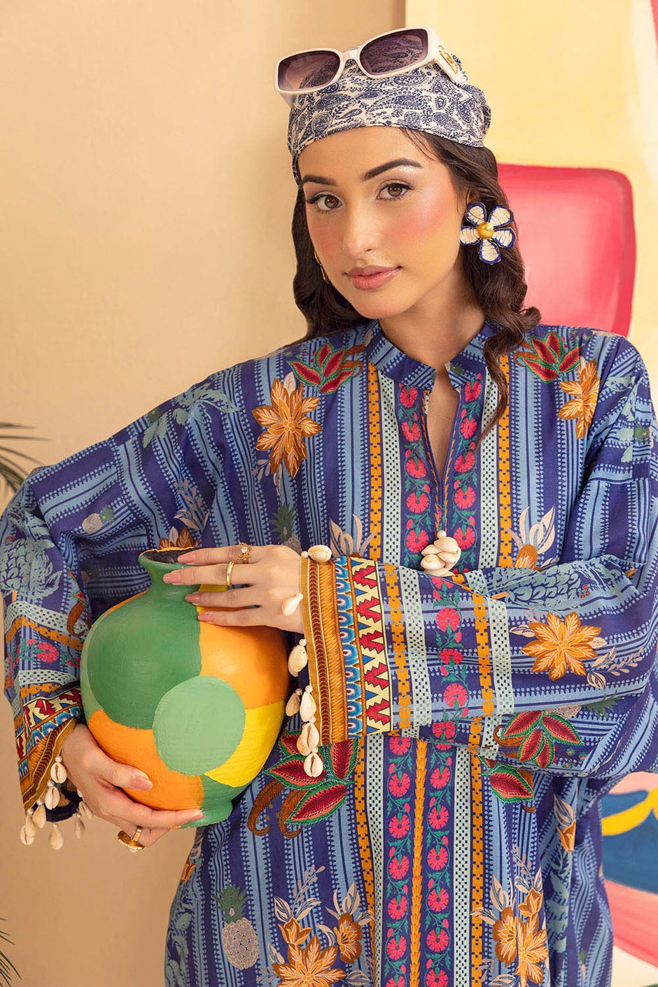 2 Piece Unstitched Printed Lawn Suit