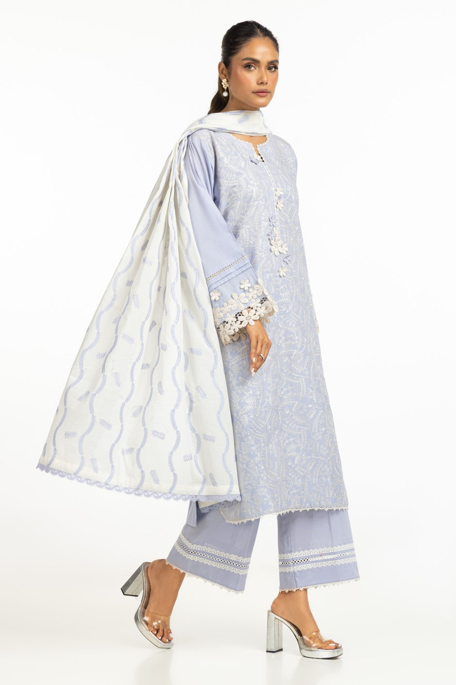 Lawn Embroidered Dupatta IPD-44708