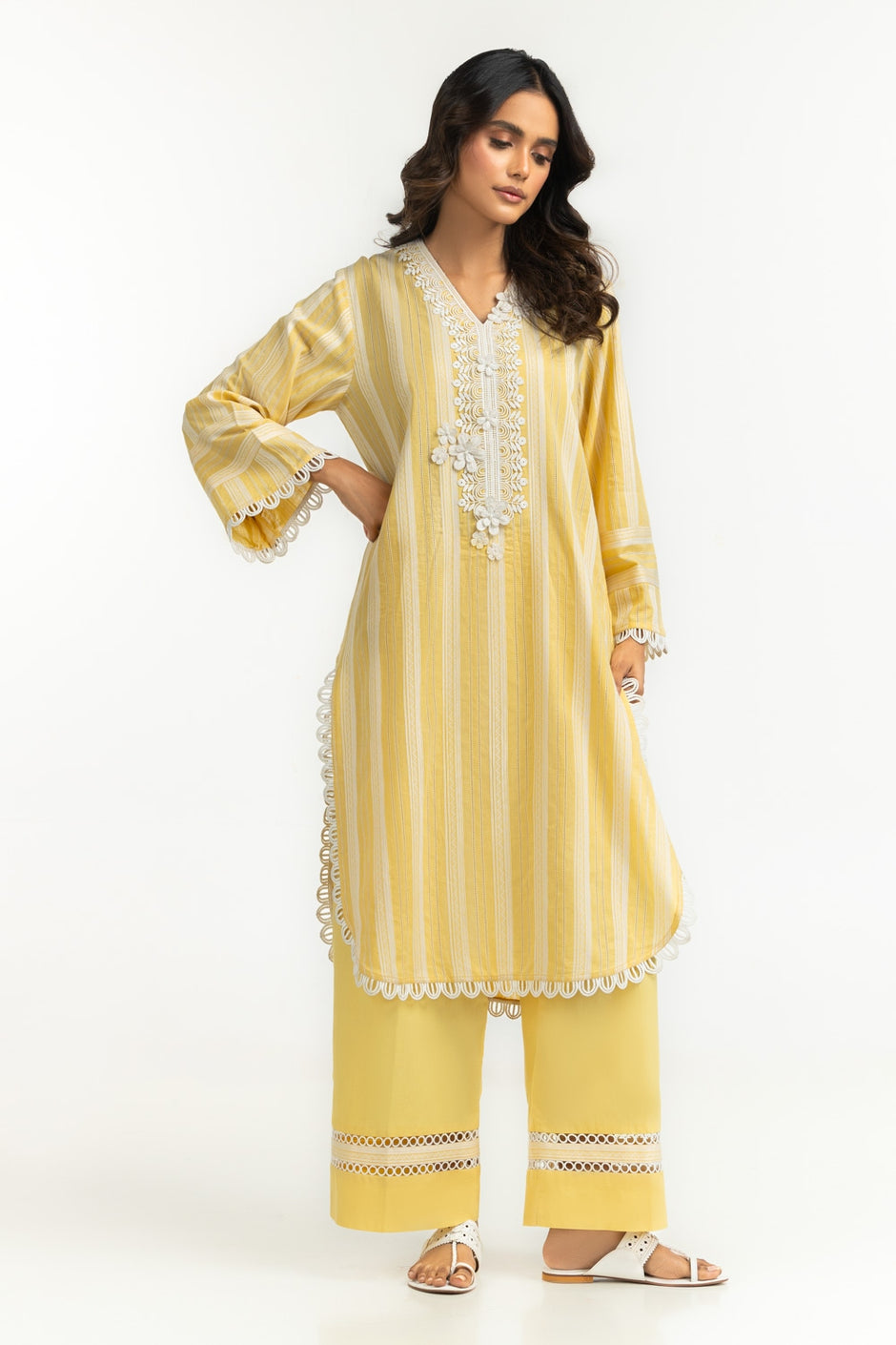 Leno Kara Embellished Co-Ord Set