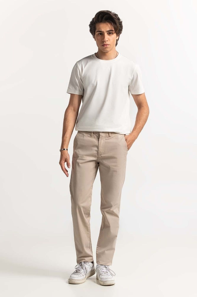 Light Beige Khaki Pant MNTRCSS24022B