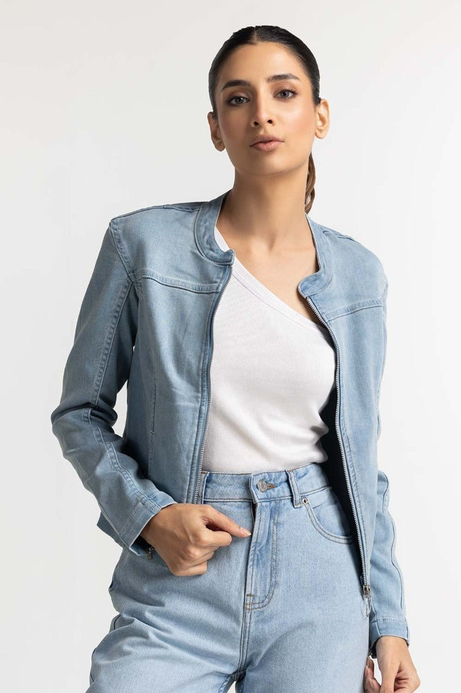 Light Blue Basic Jacket WS-JKT-WS23-121