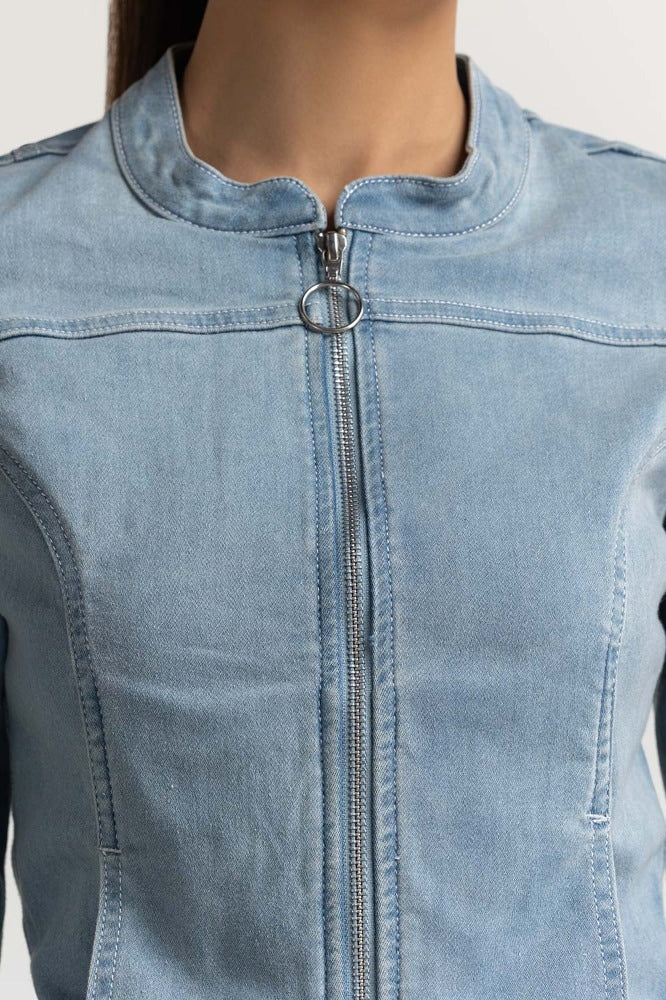 Light Blue Basic Jacket WS-JKT-WS23-121