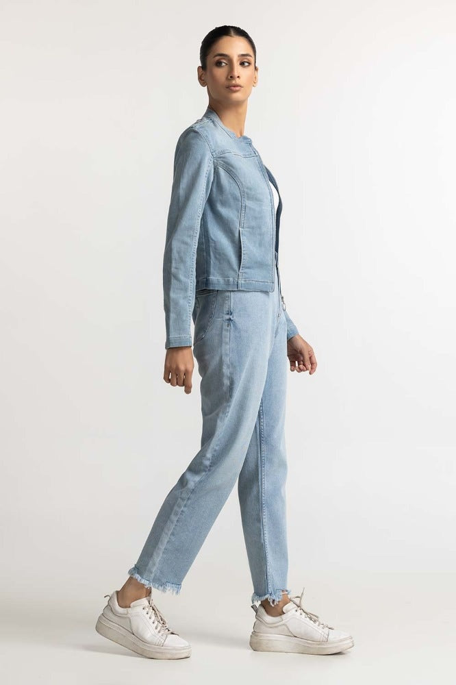 Light Blue Basic Jacket WS-JKT-WS23-121