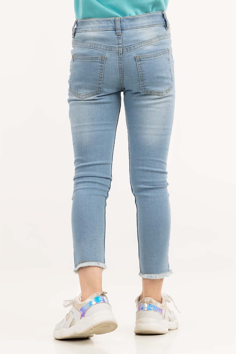 Junior Girl Light Blue Denim Jeans 224-421-002