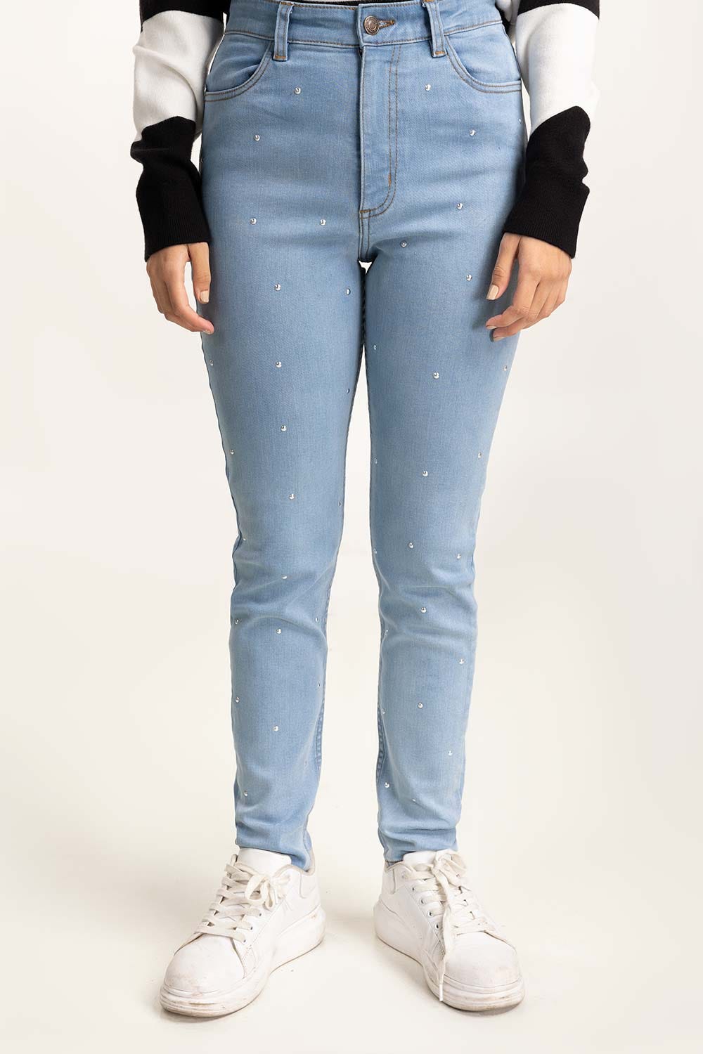 Light Blue Skinny Jeans 224-221-008