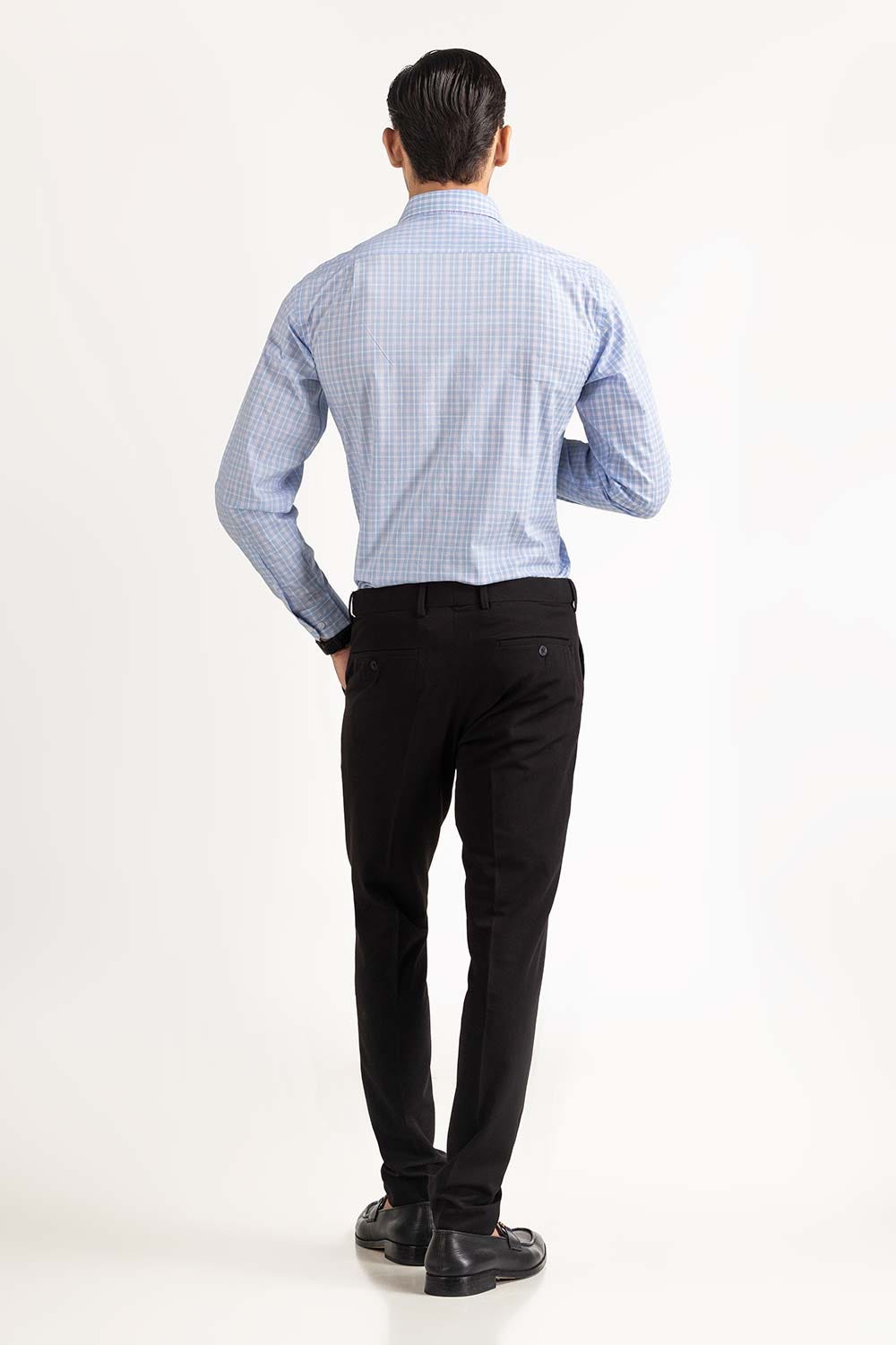 Light Blue Yarn Dyed Formal Shirt MN-FS-YD23-005