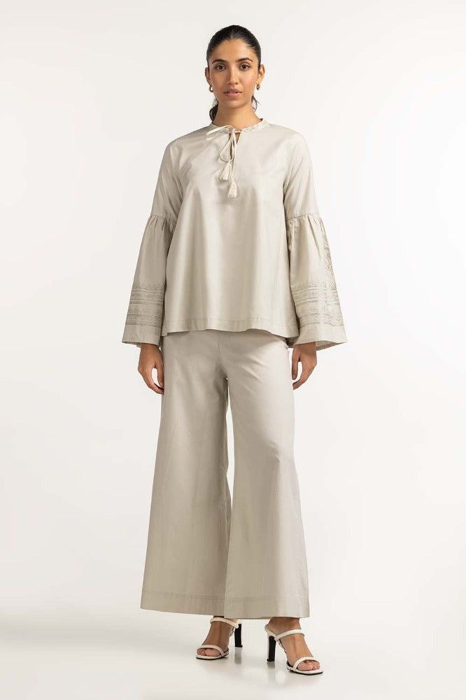 Light Green Basic Blouse WM-BLS23-003