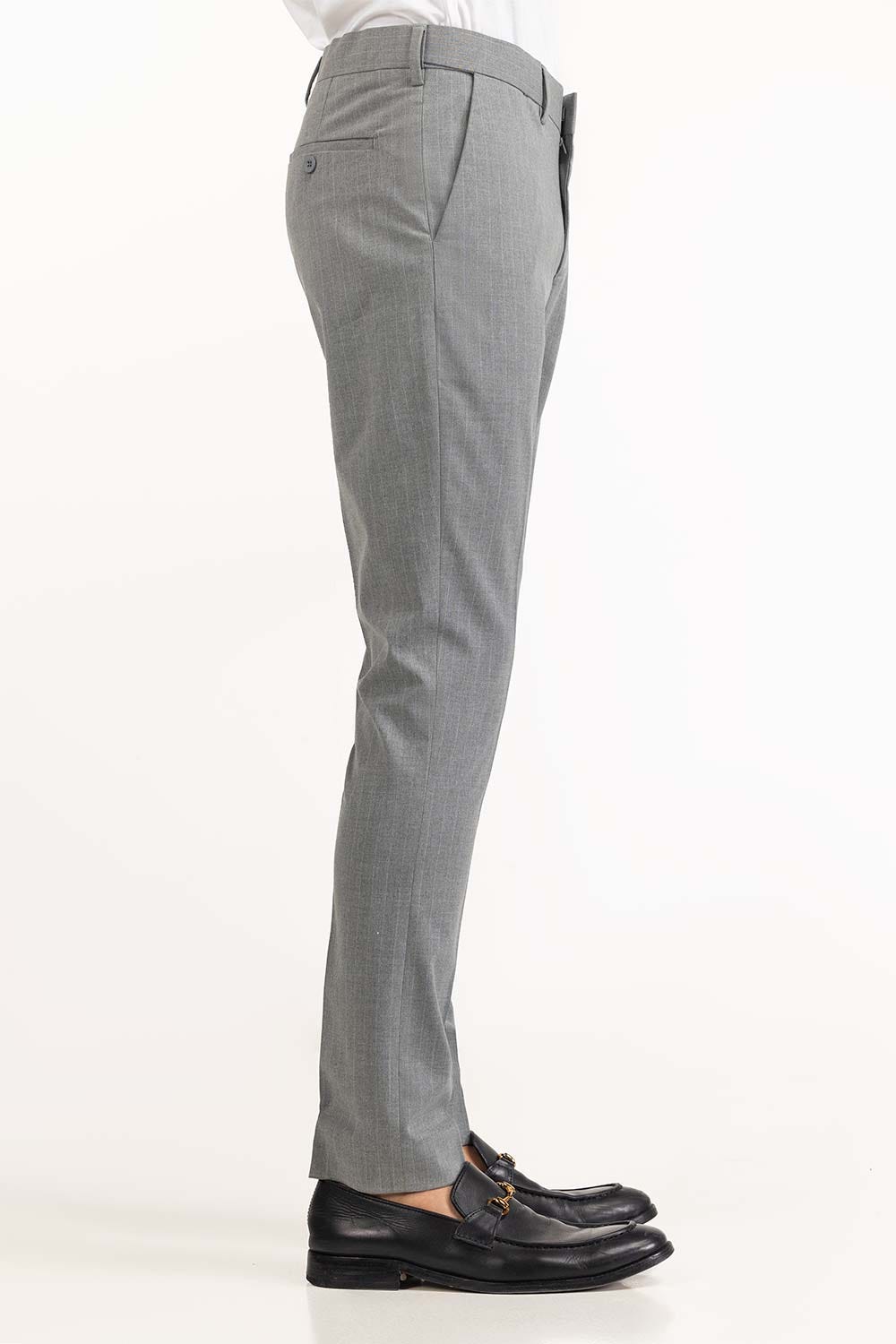 Light Grey Basic Formal Trouser MN-TR-FM23-012