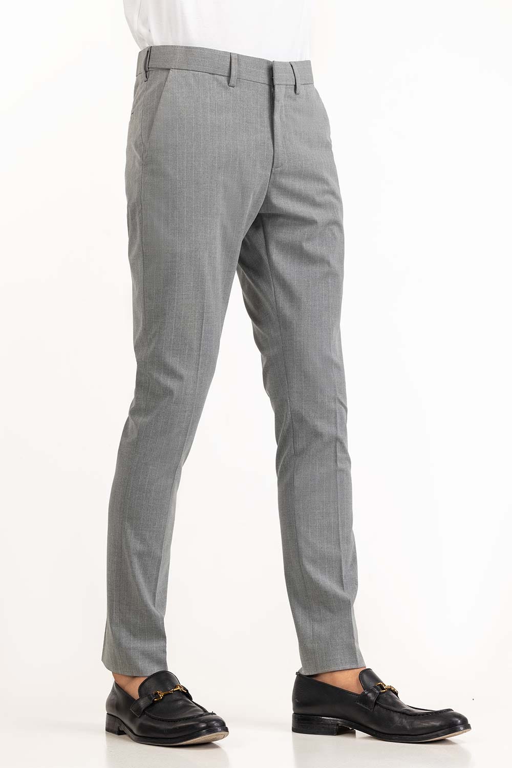 Light Grey Basic Formal Trouser MN-TR-FM23-012