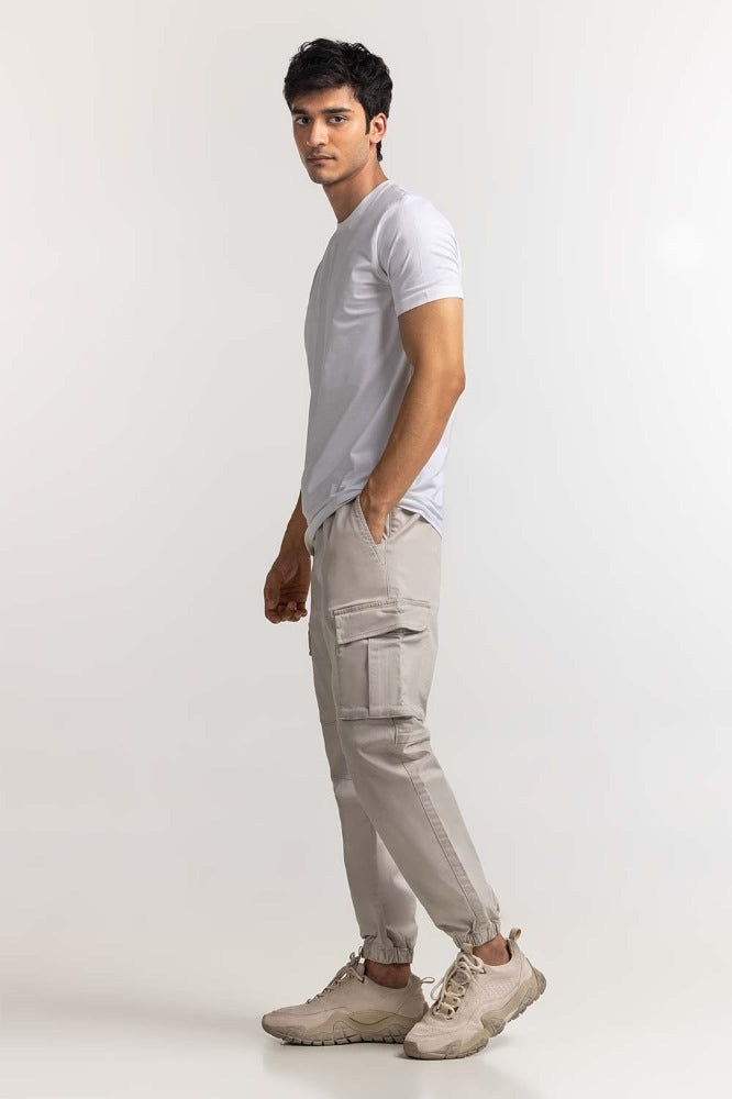 Light Grey Basic Trouser MNTRCSS24005-A