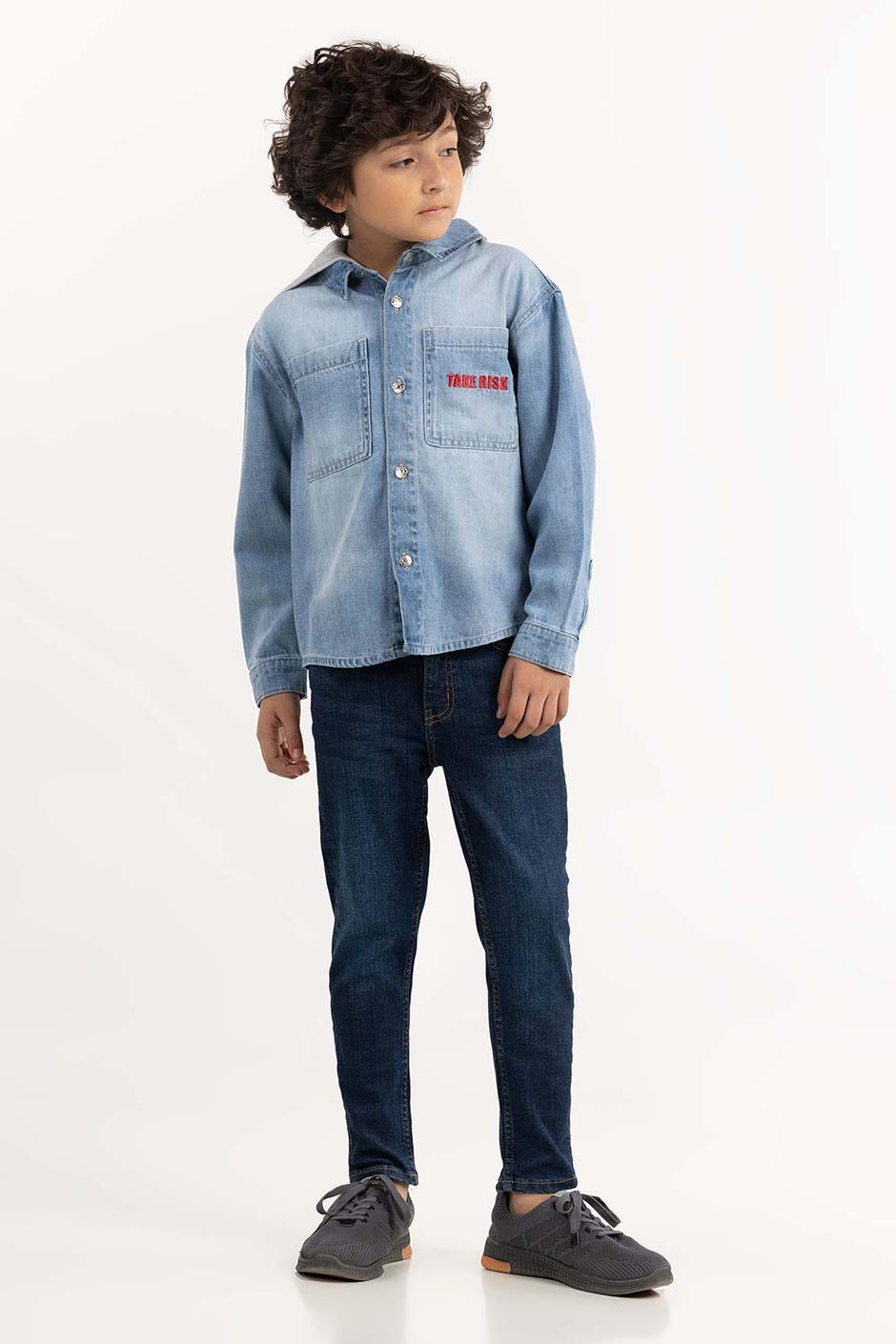 Toddler Boy Light Wash Shirt 224 -317-002