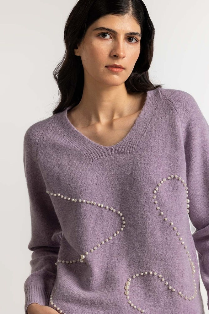 Lilac Basic Sweater WM-SWT-WS23-081