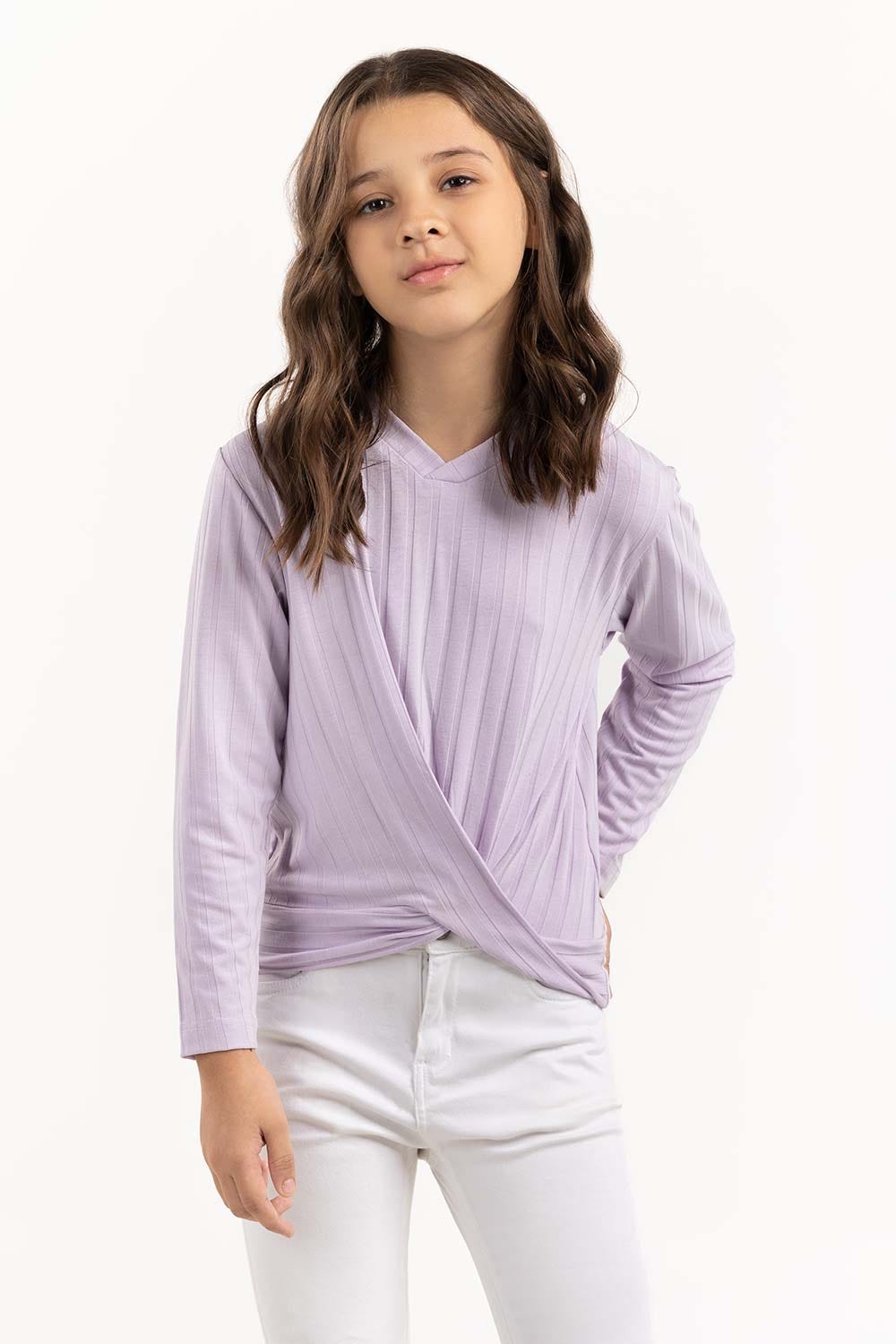 Junior Girl Lilac Sweatshirt 224-413-038