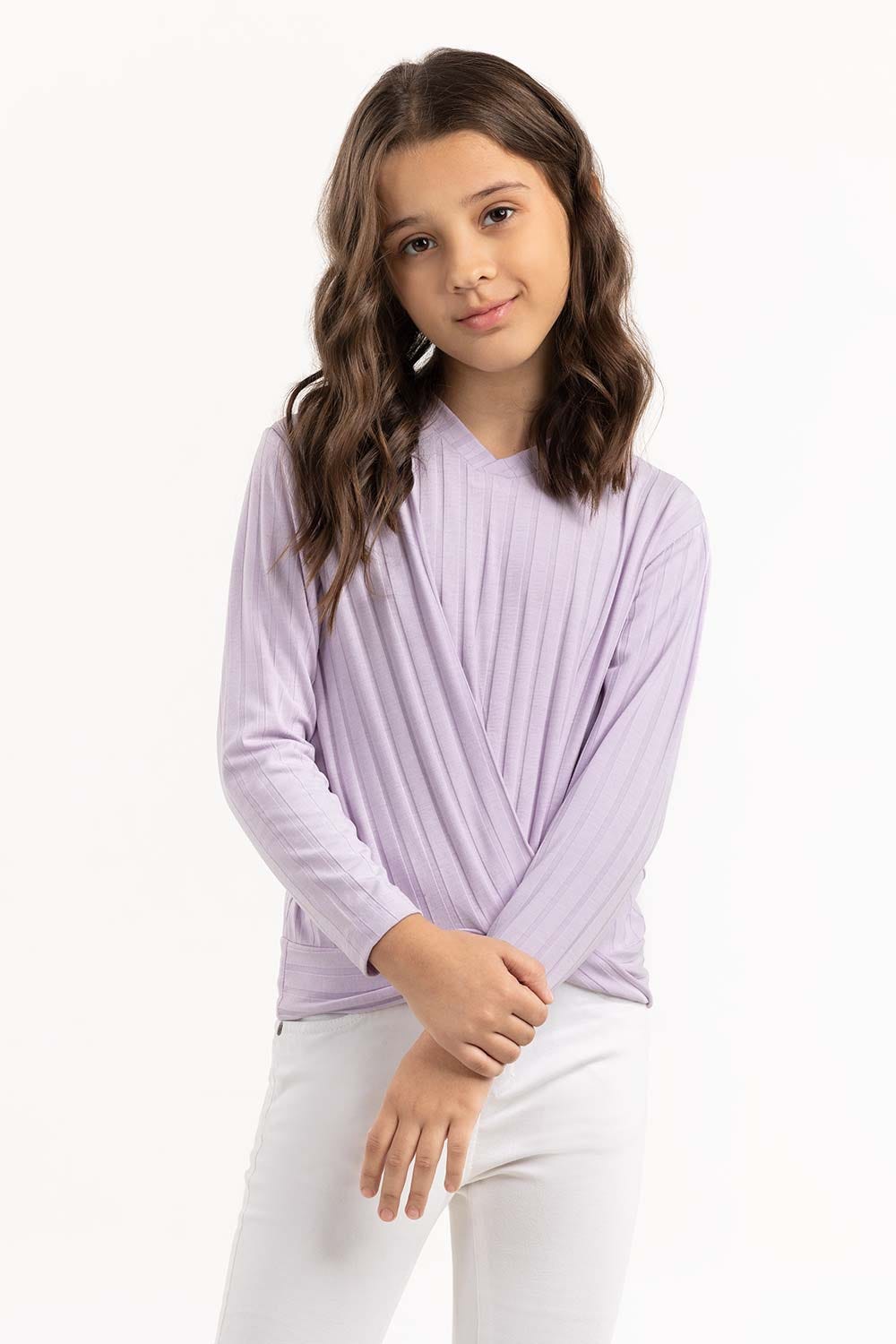 Junior Girl Lilac Sweatshirt 224-413-038