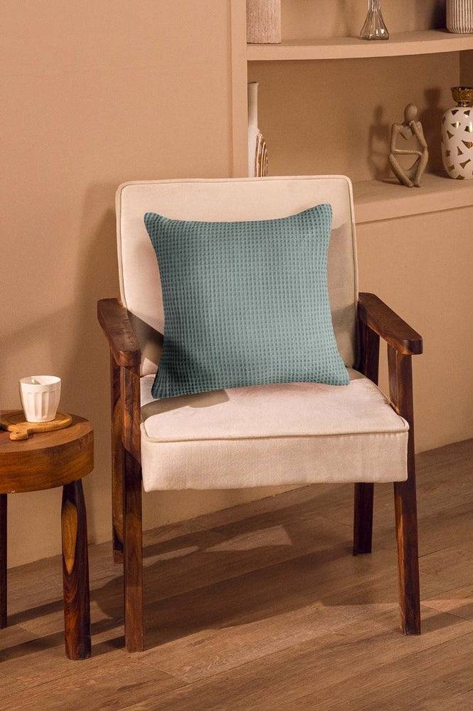 Lily Waffle Square Cushion Cover