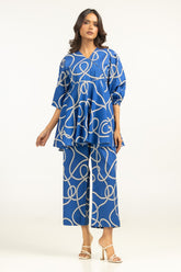 Ripple crinkle Printed Co-Ord Set IPST-44761