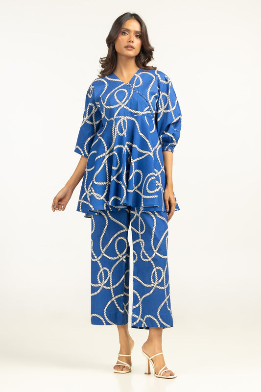 Ripple crinkle Printed Co-Ord Set IPST-44761