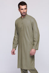 Light Green Unstitched Fabric VISION ARZOO