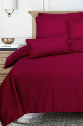 Maroon Cube T-225 Quilt Cover Set
