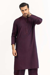 Maroon Embroidered Suit SK-E24-014